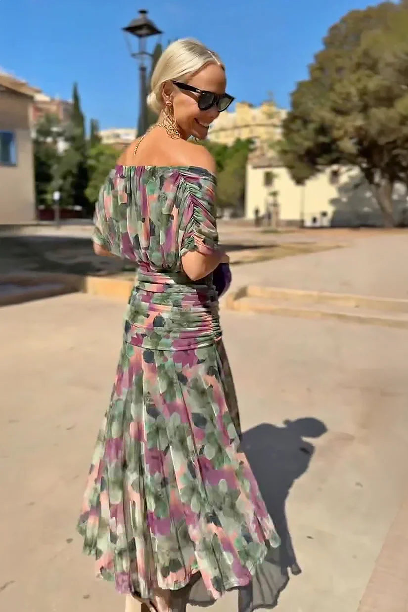 Rebeca | Robe Maxi de Soirée Élégante avec Décolleté en V