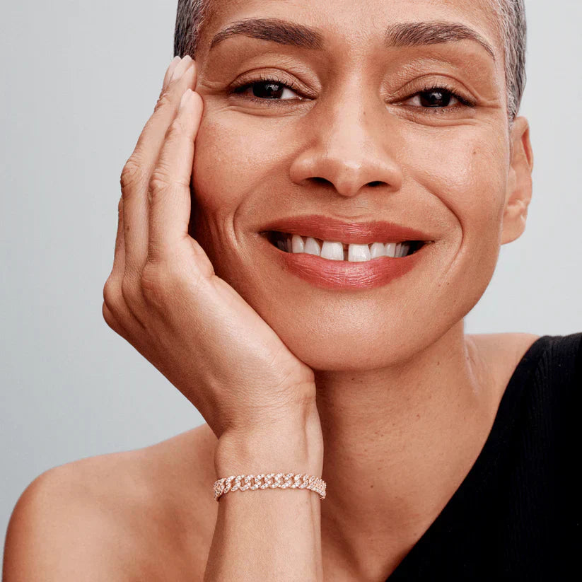 Adele | Bracelet cubain en moissanite