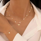 Ensemble de Collier et Bracelet Minimaliste Élégant