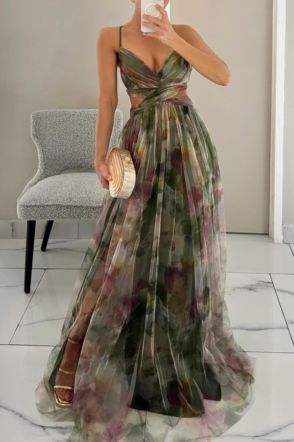 Giselle | Robe Maxi Incantevole avec Imprimé Floral