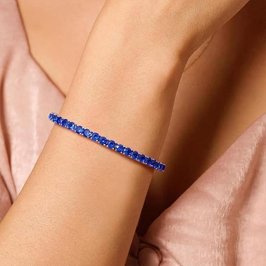 Bracelet de Tennis en Saphir
