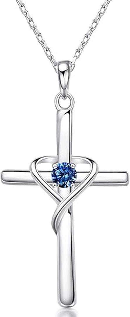 Collier de Croix de Saphir