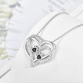 Collier en Cœur avec Zirconia de Hundtass
