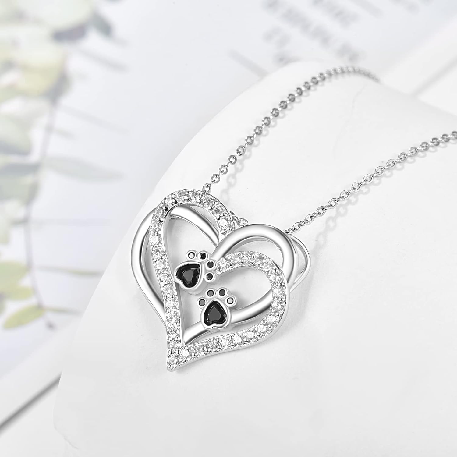 Collier en Cœur avec Zirconia de Hundtass