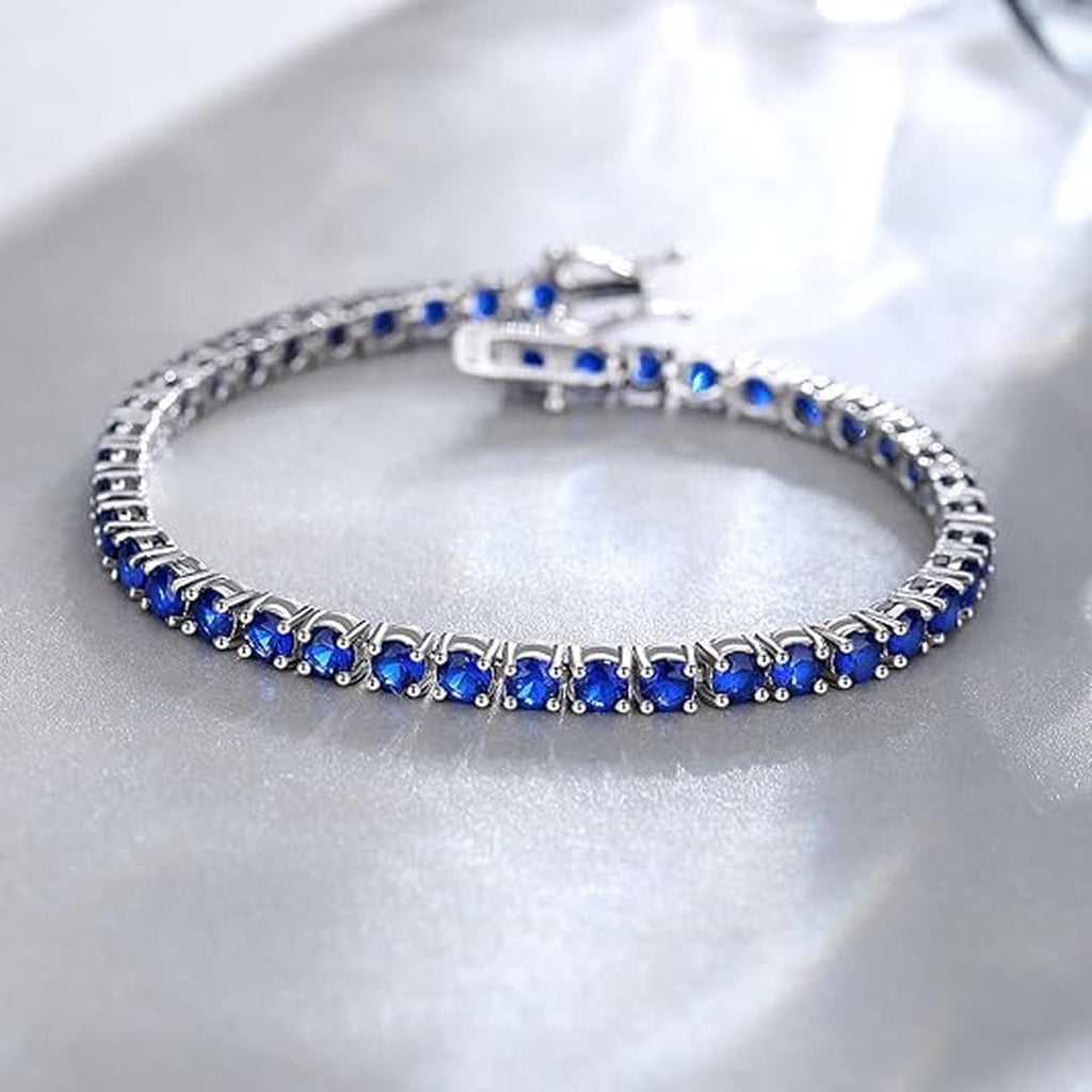 Bracelet de Tennis en Saphir