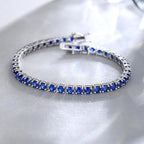 Bracelet de Tennis en Saphir
