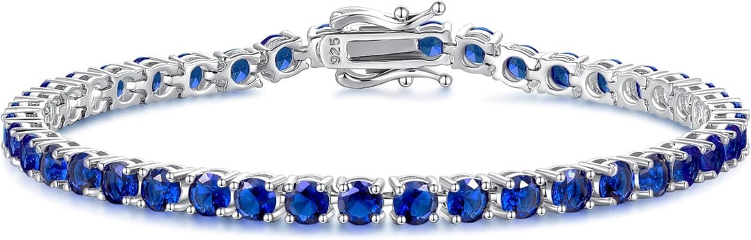 Bracelet de Tennis en Saphir