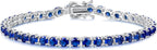 Bracelet de Tennis en Saphir