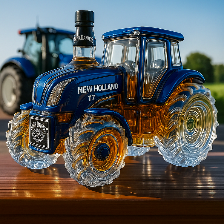 New Holland T7™ bouteille à whisky | Forme classique du tracteur