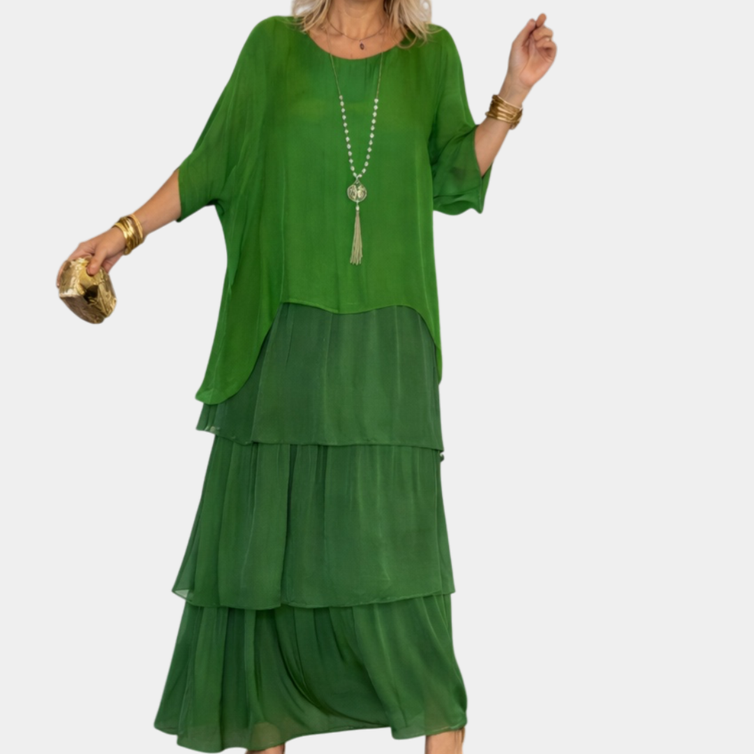 Agnès | Élégant Robe Maxi Fluide