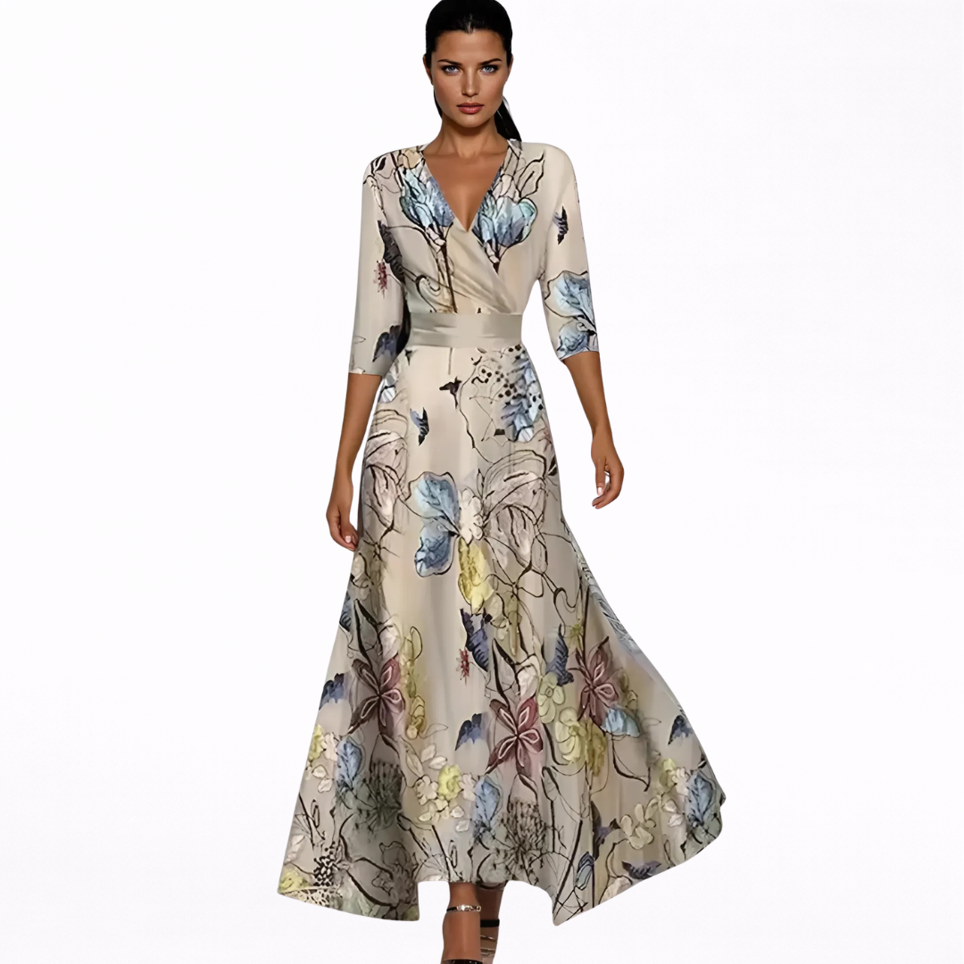 Emilia | Maxi Robe Florale Élégante