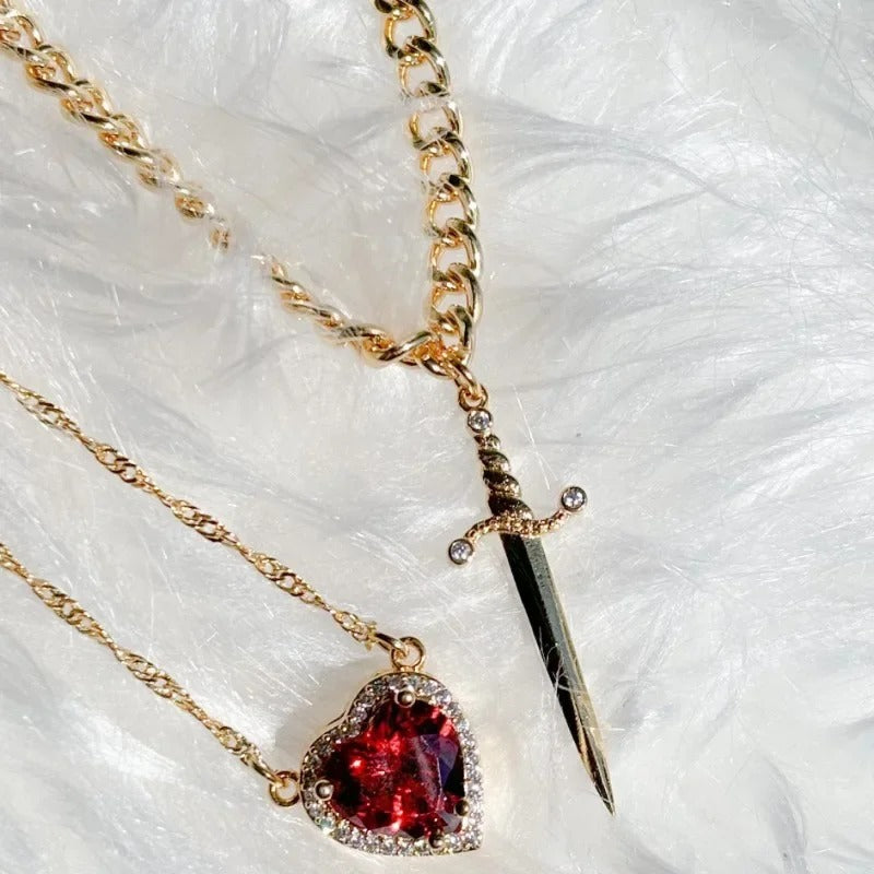 Collier Fantaisie Plaqué Or 14K
