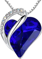 Collier de Saphir Cœur Infini