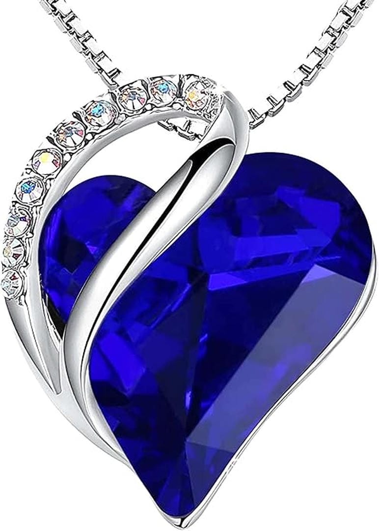 Collier de Saphir Cœur Infini