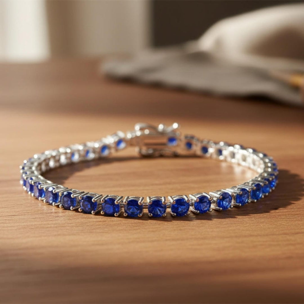 Bracelet de Tennis en Saphir