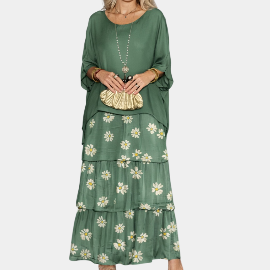 Agnès | Élégant Robe Maxi Fluide