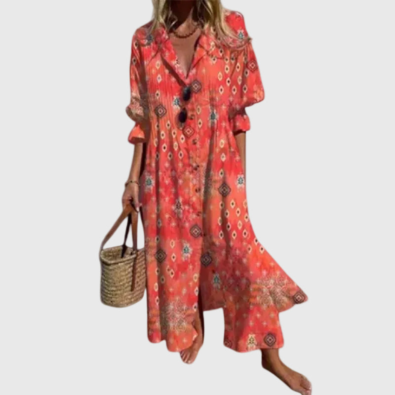 Francisca | Robe Maxi Bohème Élégante