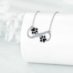 Collier Symbole d'Infini avec Zirconia - Design Suspendu
