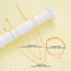 Ensemble de Collier et Bracelet Minimaliste Élégant