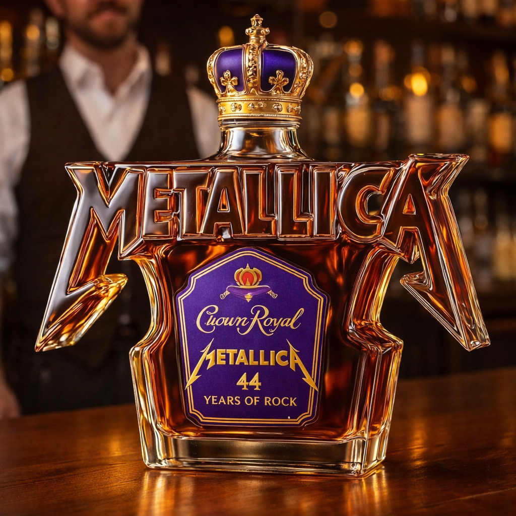 Bouteille de whisky - Édition Rock Metallica