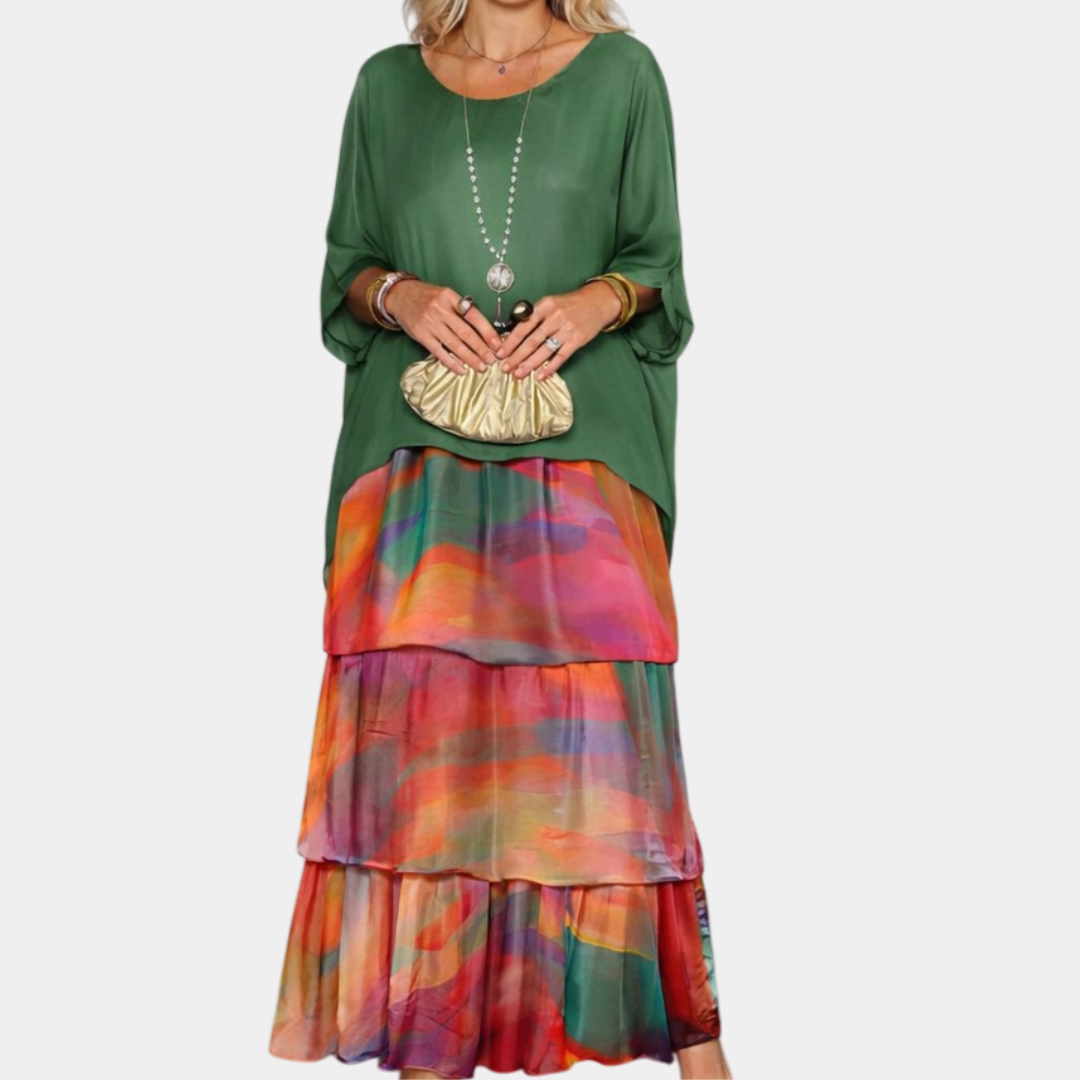 Agnès | Élégant Robe Maxi Fluide