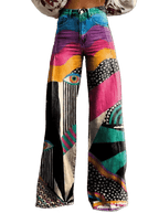 Talia - Pantalons Évasés Boho Chic
