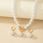 Collier et Boucles d'Oreilles Vintage Barockpärlor