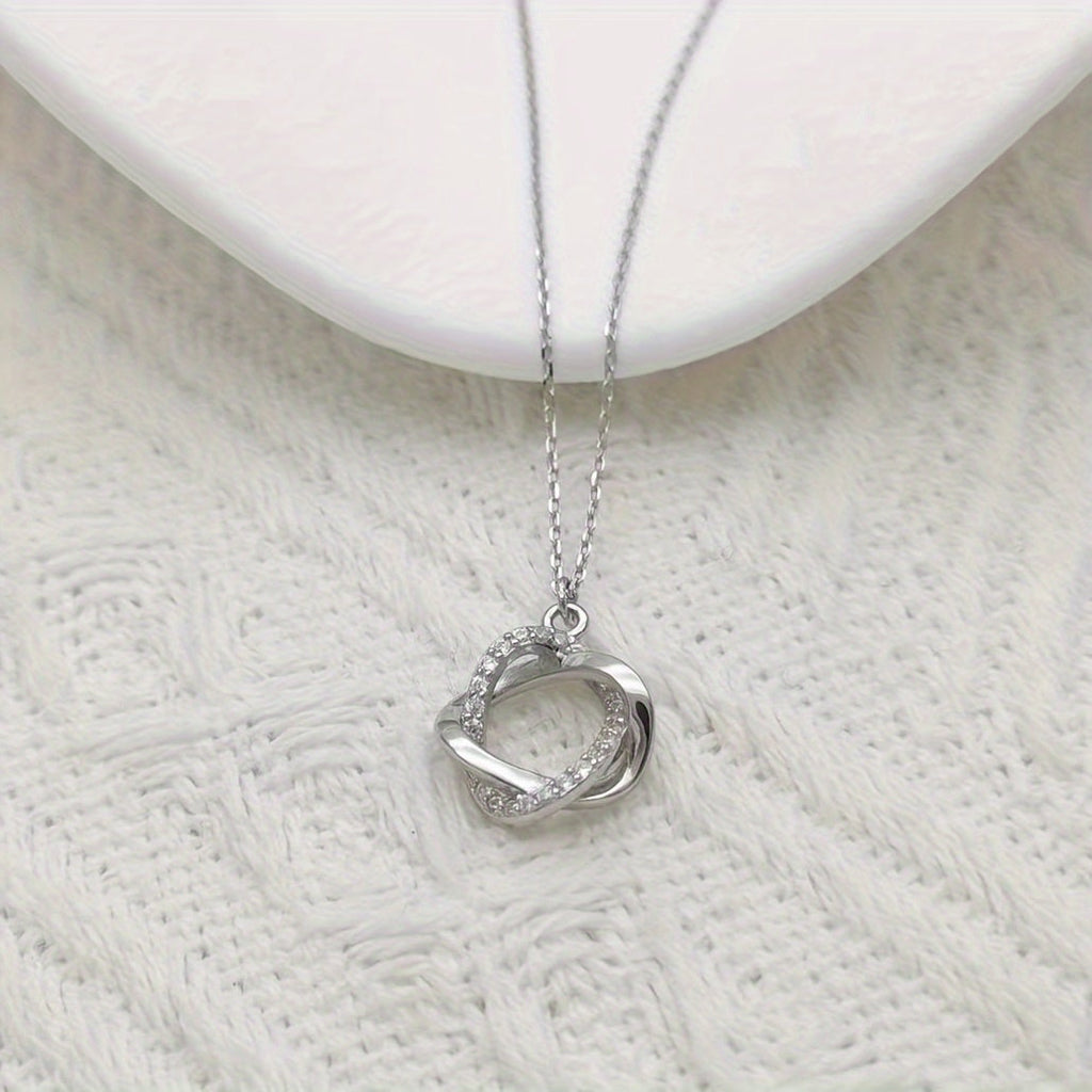 Collier Suspendu Élégant en Or avec Diamants Simulés