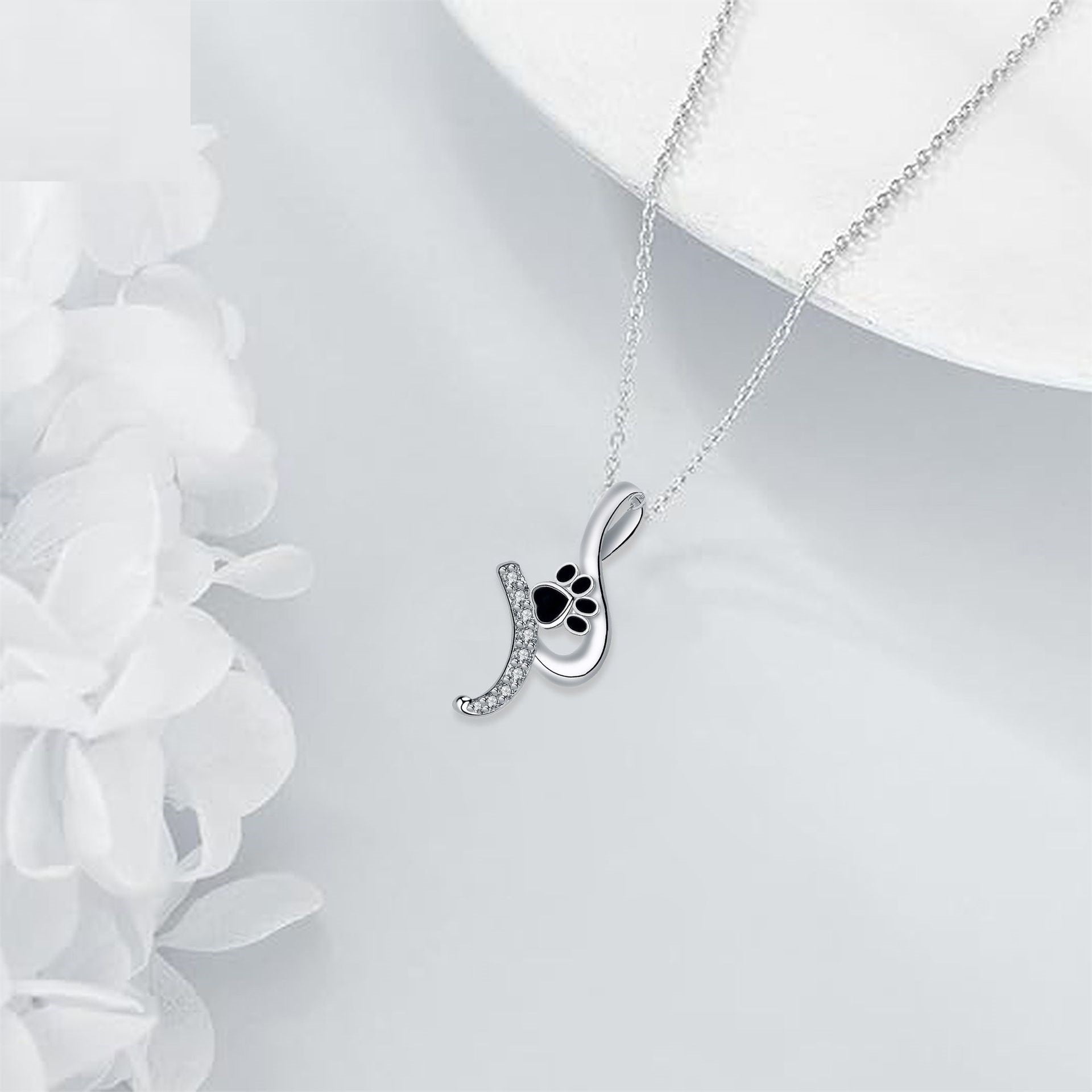 Collier Pendentif Empreinte de Tasse Charmant