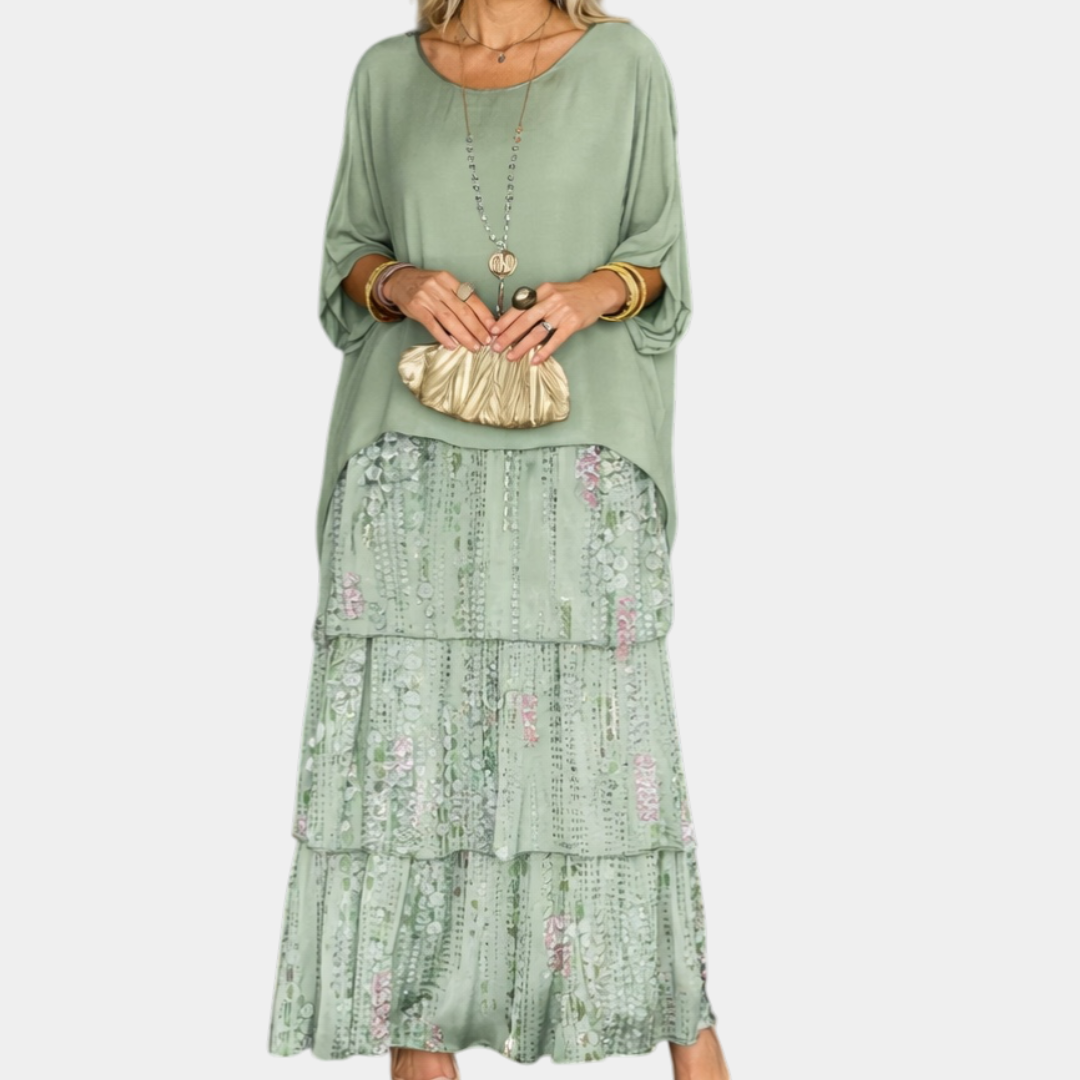 Agnès | Élégant Robe Maxi Fluide