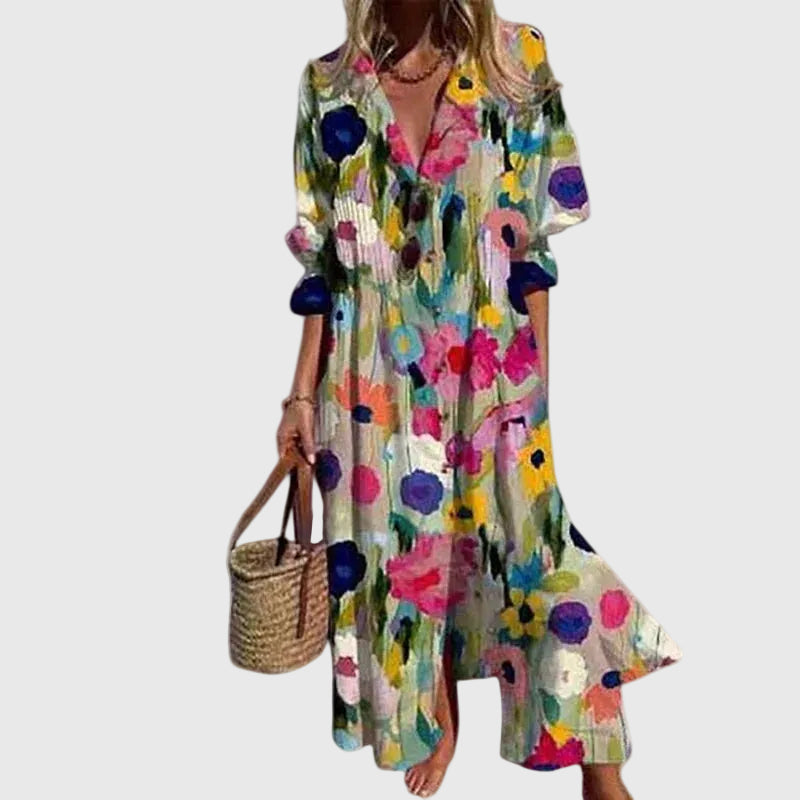 Francisca | Robe Maxi Bohème Élégante