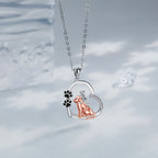 Collier en Forme de Coeur pour Chiens et Filles