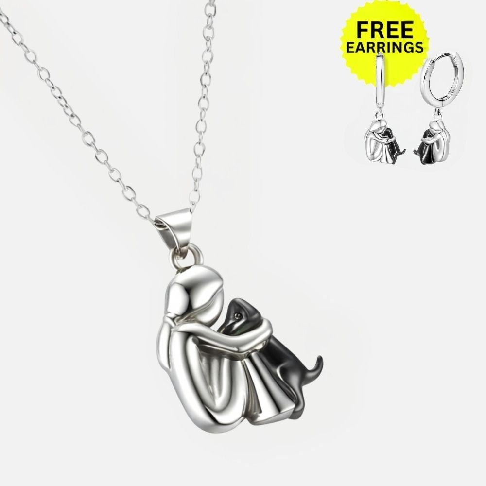 Collier Suspendu avec Boucles d'Oreilles Supplémentaires – Offre à Durée Limitée