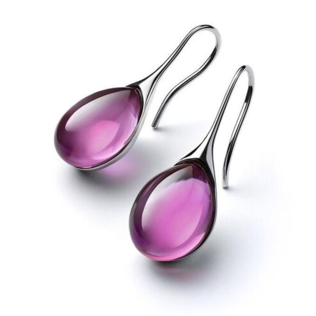 Boucles d'Oreilles en Cristal Minimalistes