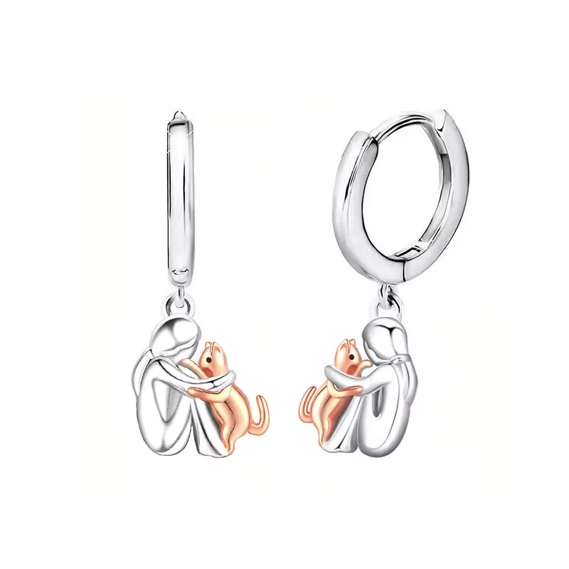 Collier Suspendu Katt Kram avec Boucles d'Oreilles Supplémentaires