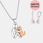 Collier Suspendu Katt Kram avec Boucles d'Oreilles Supplémentaires