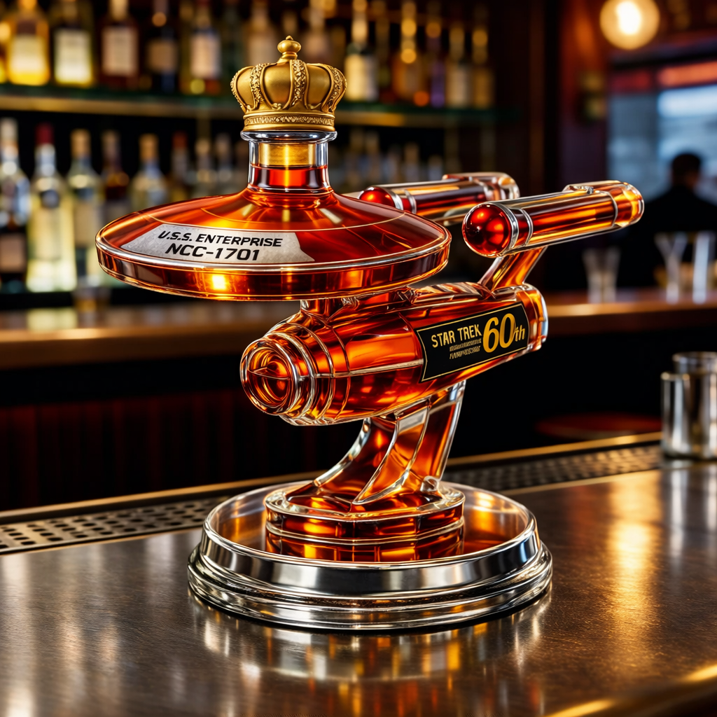 60e anniversaire de l'USS Enterprise - Décanteur à whisky
