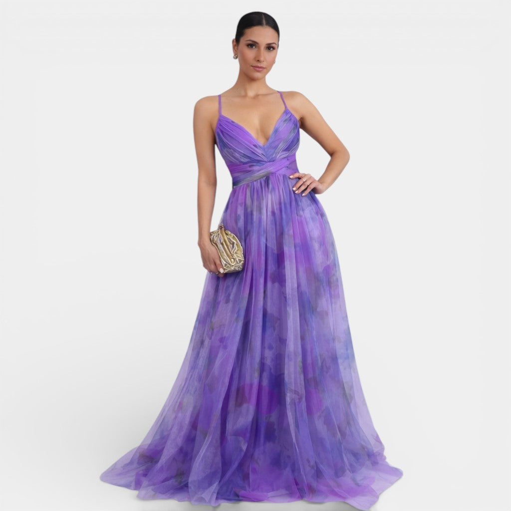 Giselle | Robe longue à imprimé floral