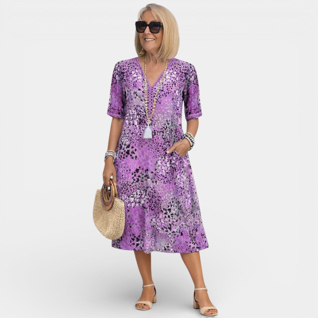 Adèle | Robe avec décolleté en V