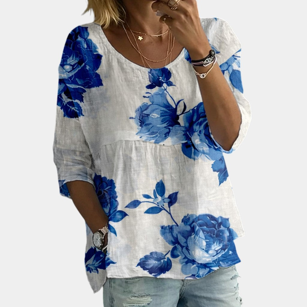 Laure | Blouse Brodée de Fleurs