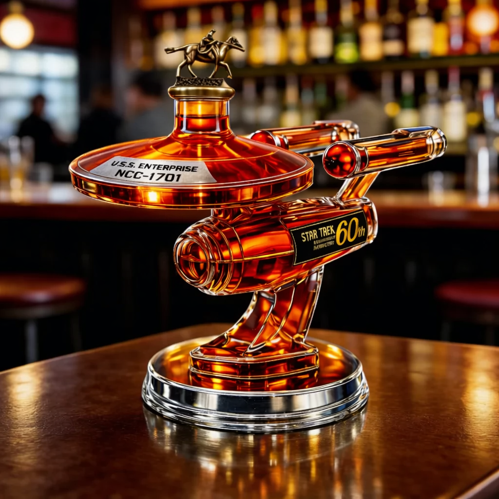60e anniversaire de l'USS Enterprise - Décanteur à whisky