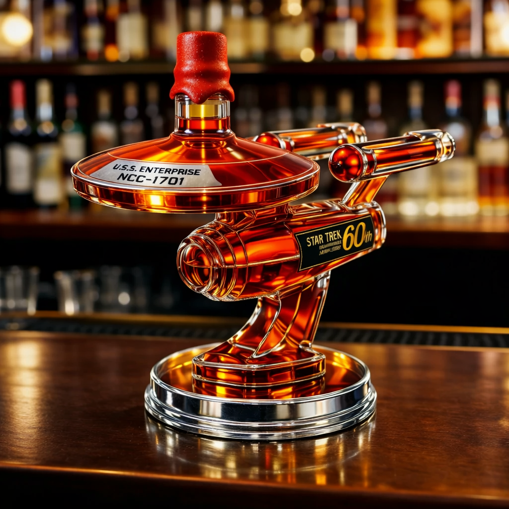 60e anniversaire de l'USS Enterprise - Décanteur à whisky