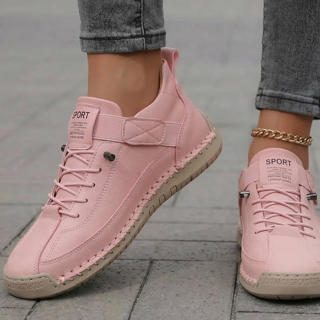 Gisela - Chaussures orthopédiques confortables effet peau