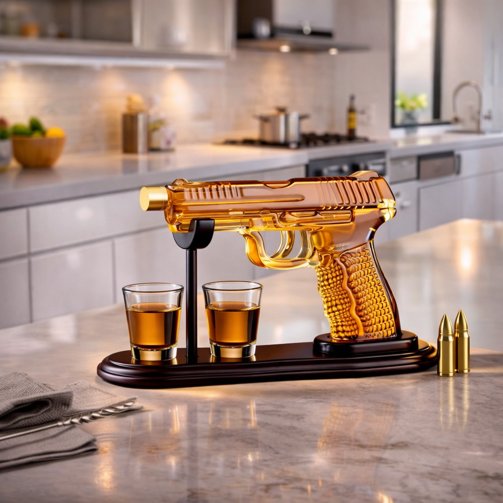 Set de whisky – Édition avec pistolet et verres