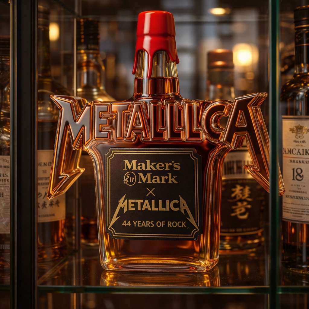 Bouteille de whisky - Édition Rock Metallica