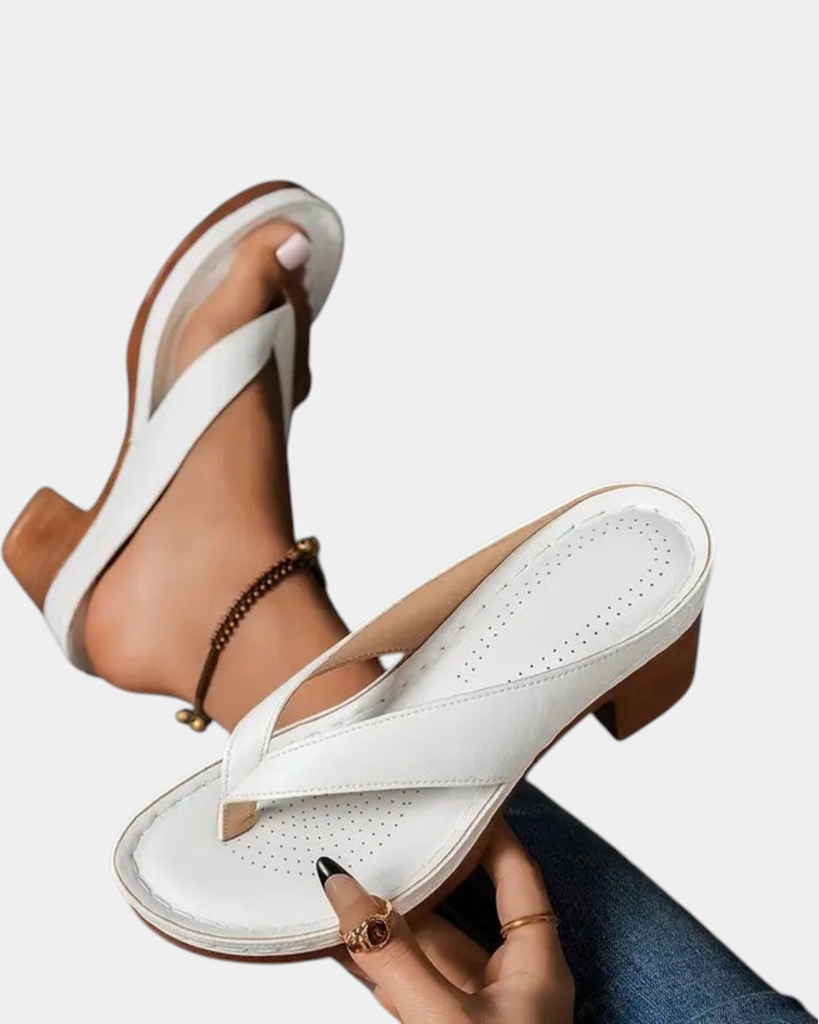 Aliénor | Sandales confortables à talon épais