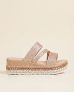 Sabela - Sandales dorées à talon élégantes