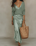 Elena | Robe Satinée Midi
