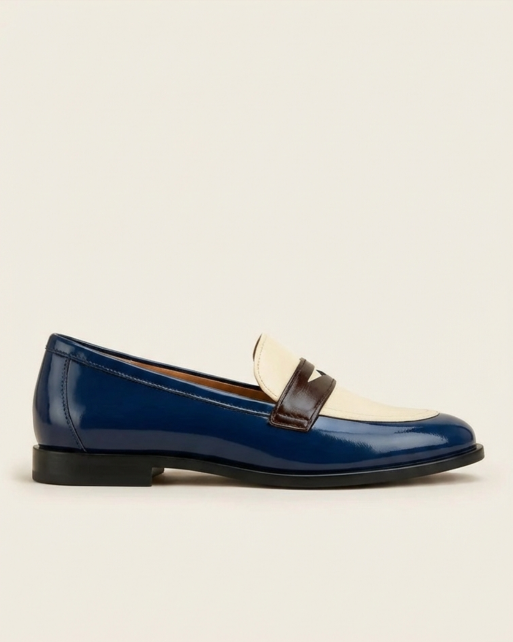 Amalia - Mocassins élégants avec design bicolore