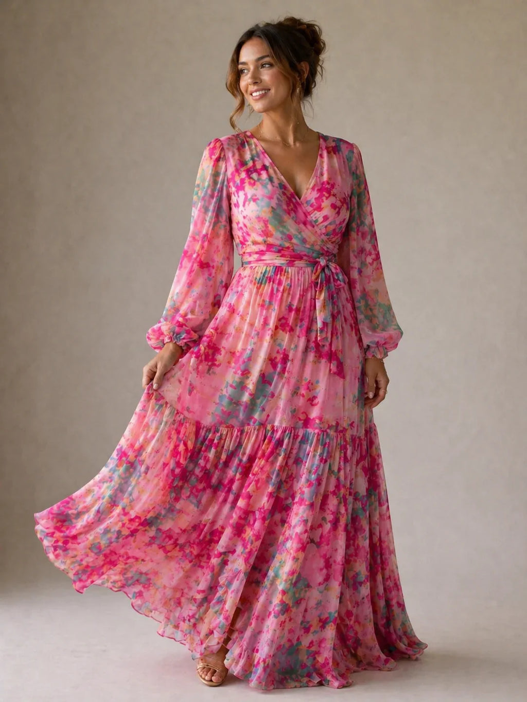Eleanor | Robe portefeuille avec imprimé floral